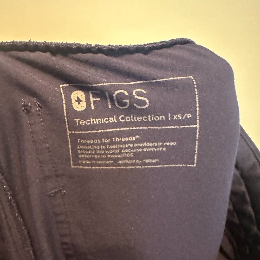FIGS Womens Technical Collection Jogger Bottoms Navy Blue SIZE XS/P - Picture 4 of 4
